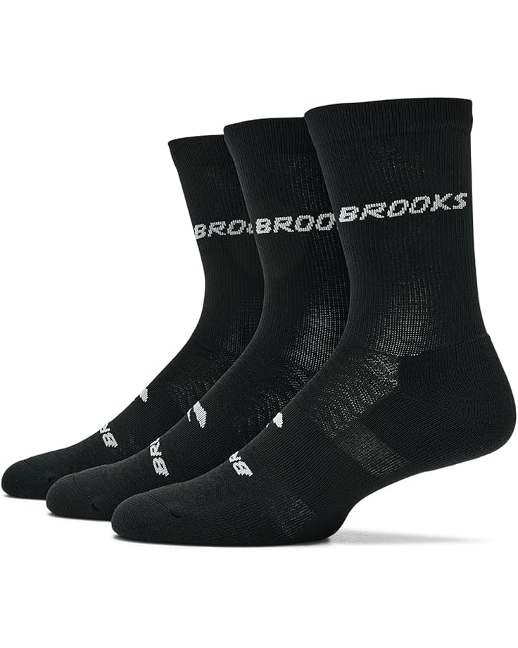 

Мужские носки Brooks Run-In Crew 3-Pack, Black/Brooks