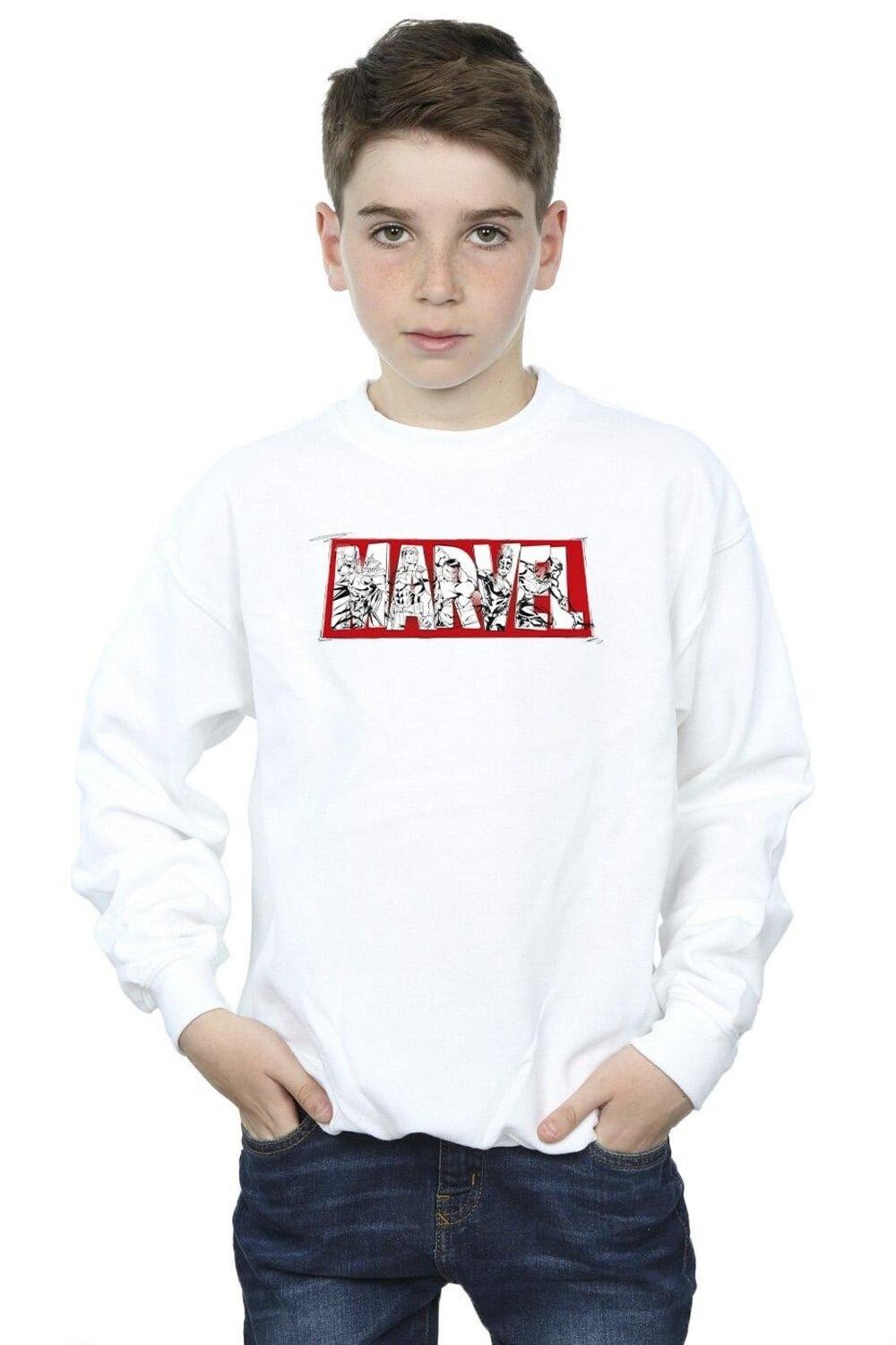 

Толстовка с наполнителем «Мстители» Marvel, белый
