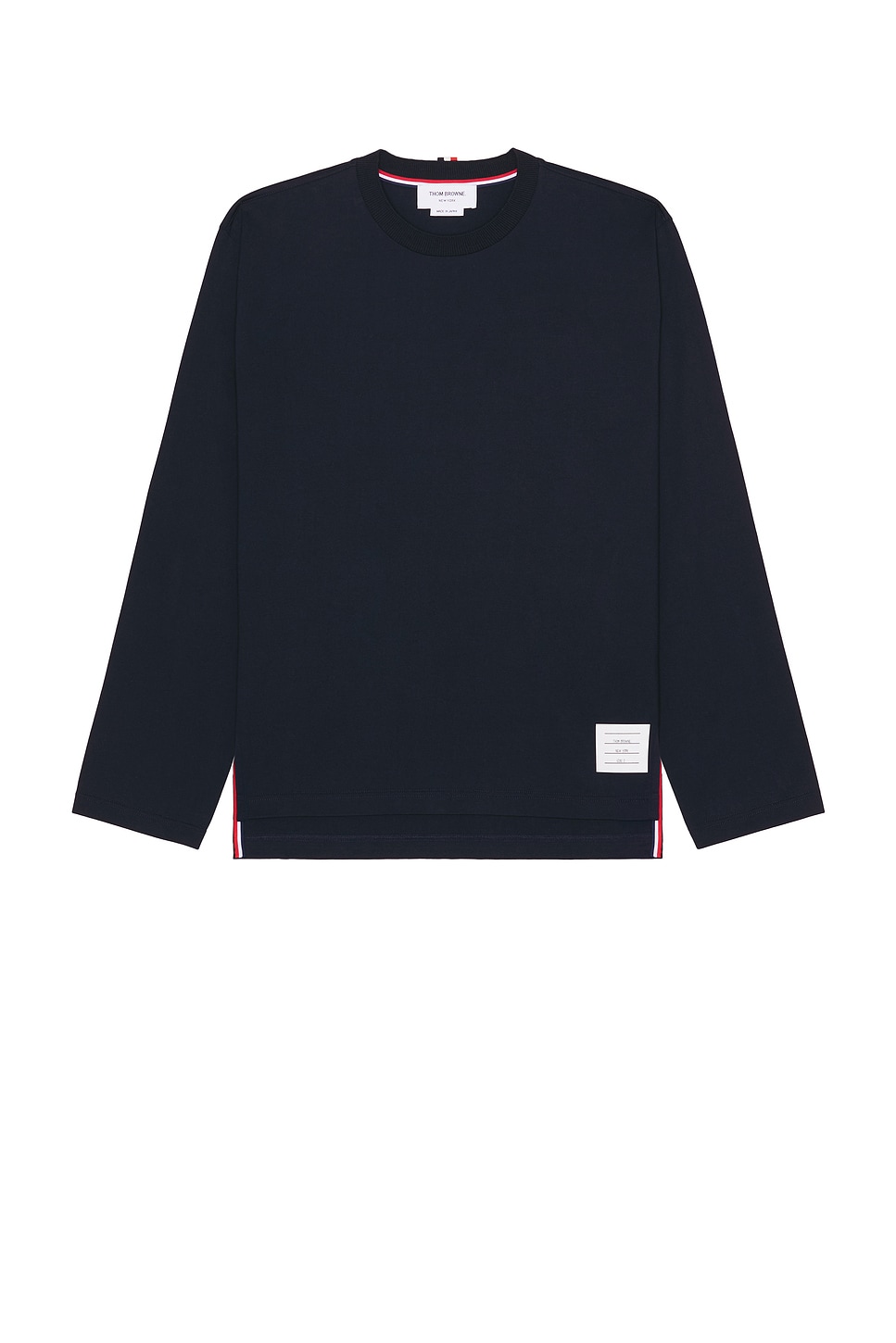 

Оверсайз футболка с длинным рукавом Thom Browne, Navy