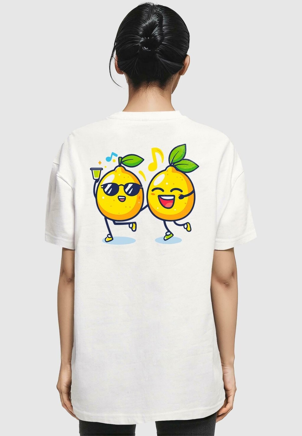 

Футболка с принтом LEMON PARTY OVERSIZED Merchcode, белый