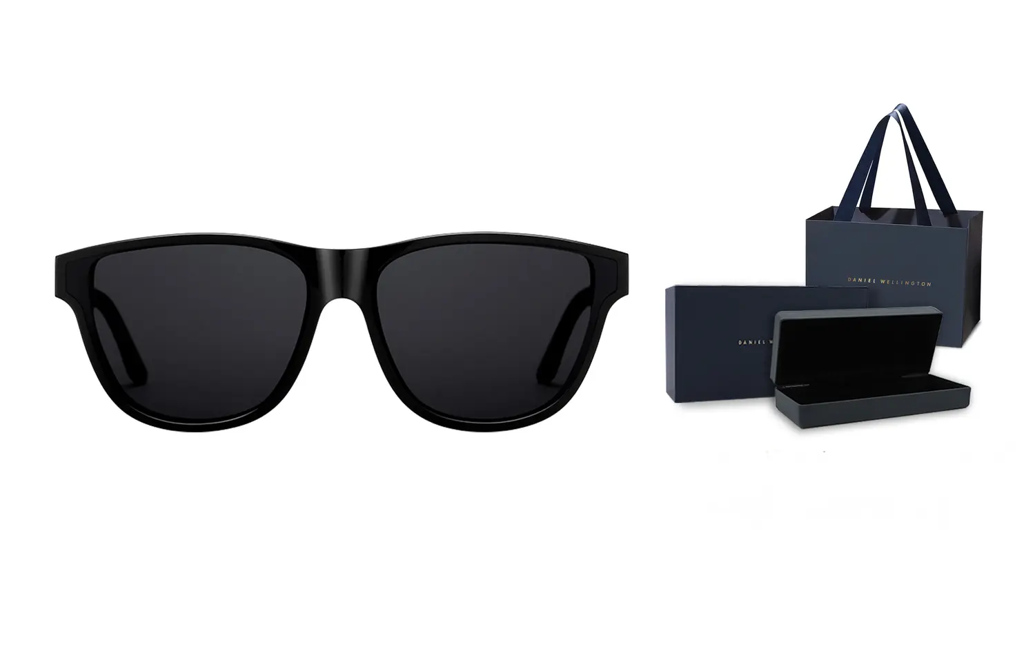 

Daniel Wellington квадратные солнцезащитные очки из нержавеющей стали унисекс DW/DanielWellington, черный