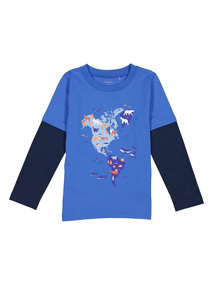 

Лонгслив lamino, цвет blau/dunkelblau