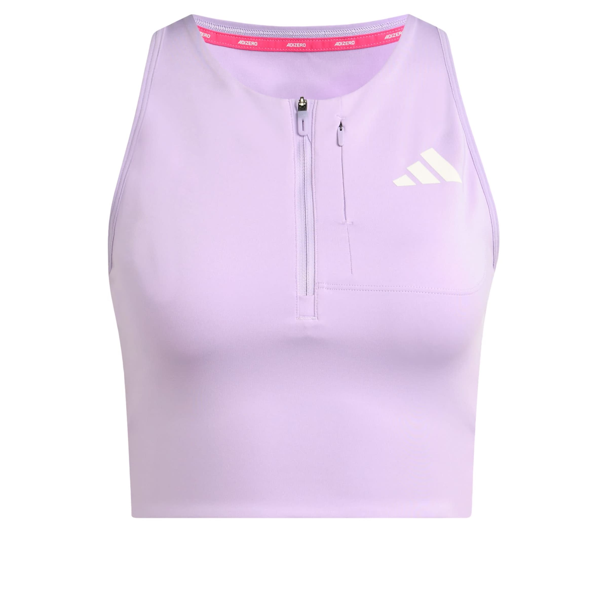 

Adidas Performance Спортивный топ 'Adizero Running Gel Pocket Crop' в фиолетовом цвете