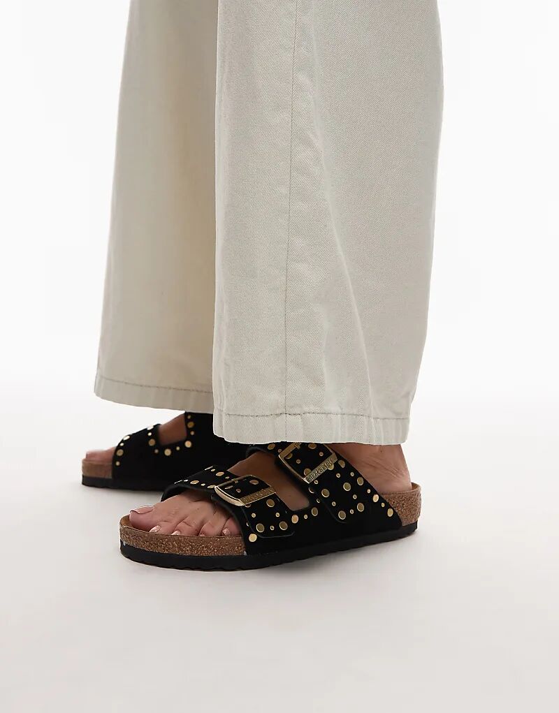 Сандалии Birkenstock Arizona Rivet черного цвета — фото 4