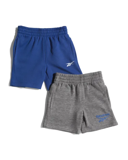 

Флисовые шорты для активного отдыха Little Boys, 2 шт Reebok, серый