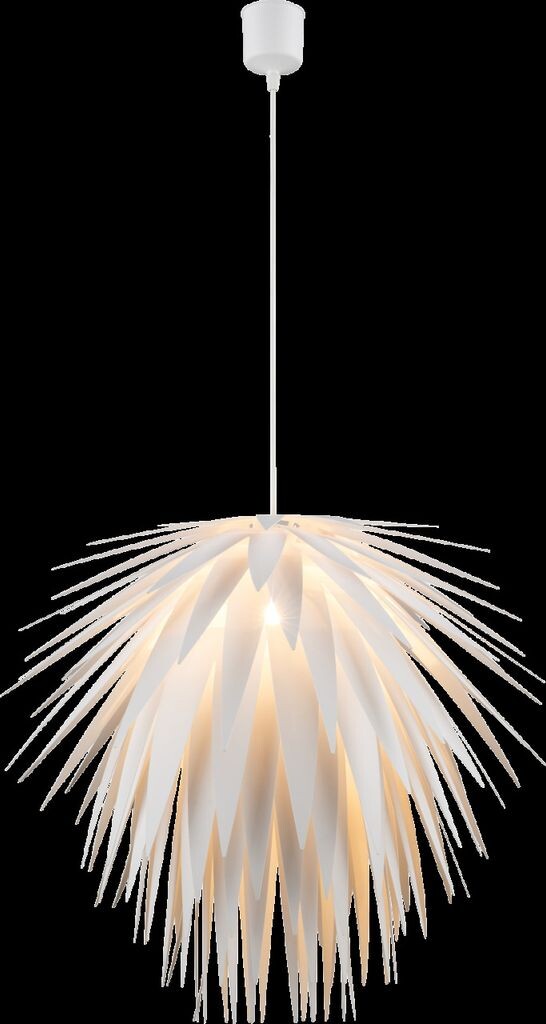 

Подвесной светильник Globo Lighting пластик белый, пластик белый, кабель ПВХ белый, высоту можно укоротить, ø: 495 мм, В: 1400 мм, без 1x E27 60 Вт 230 В.