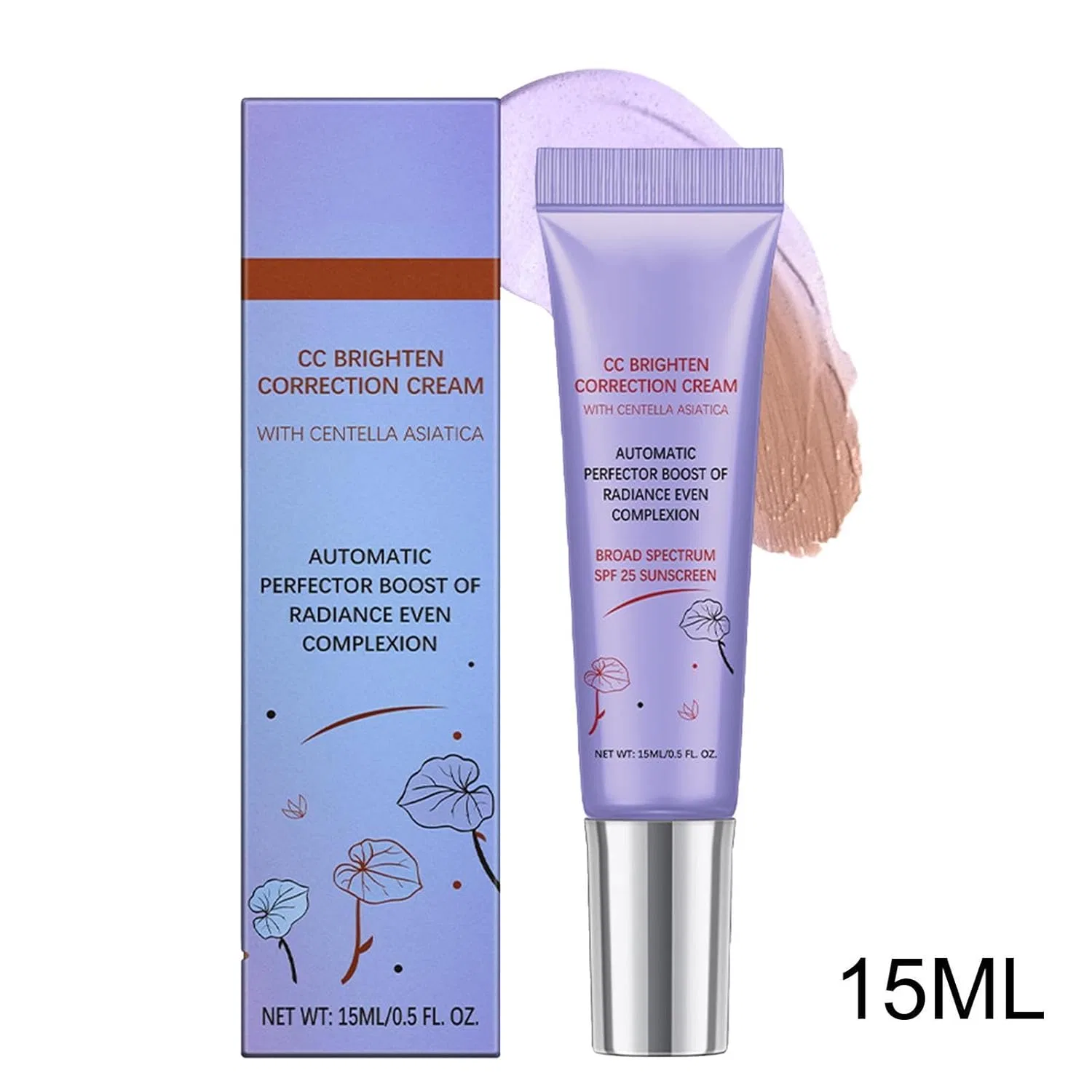 Крем-корректор CC Red Correct с центеллой азиатской, 15 мл Generisch, Purple — фото 4