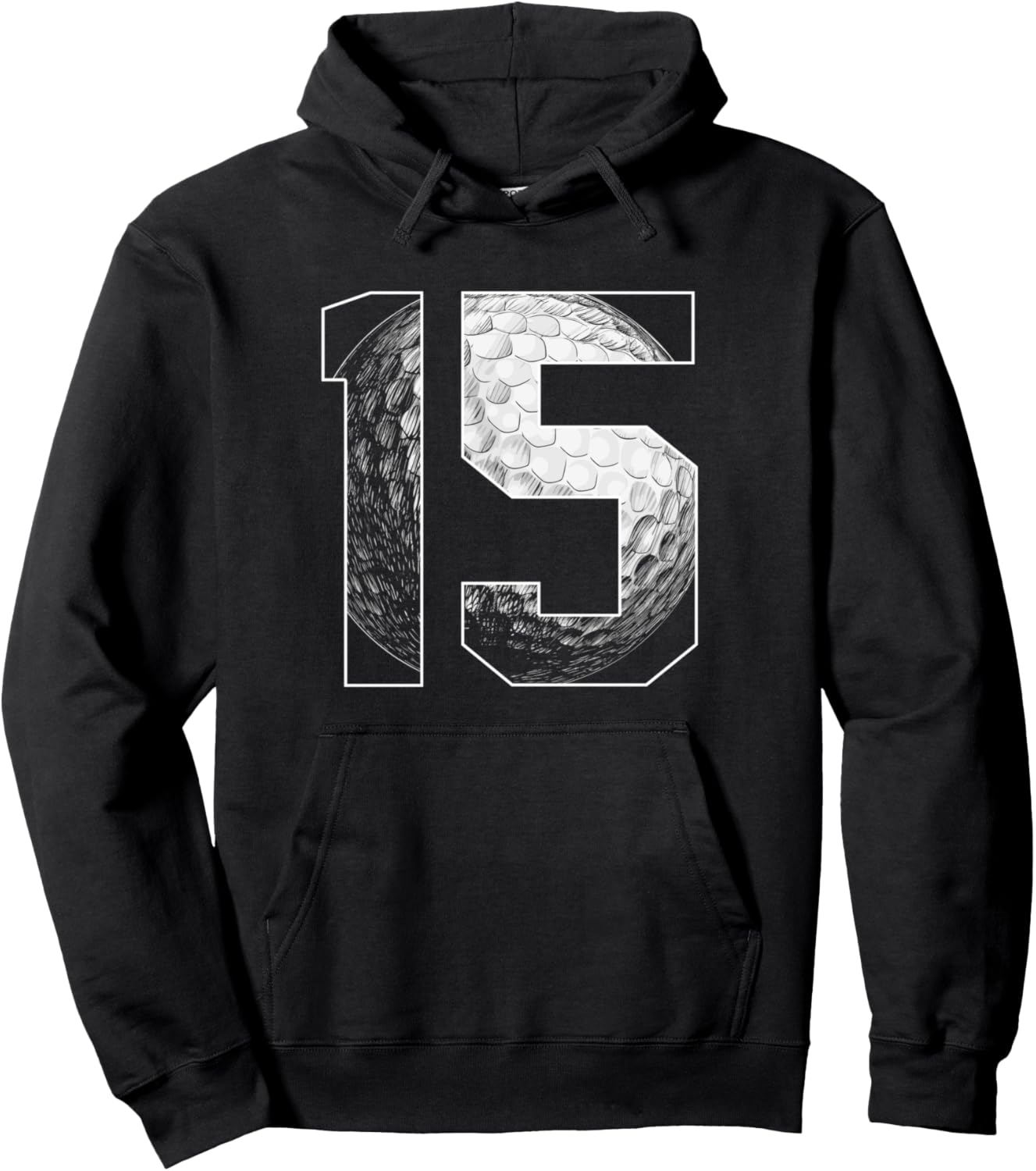 

Худи для мальчика, которому исполняется 15 лет, на день рождения. Футболка с надписью «15 лет, игрок в гольф» 15 Year Old Birthday Apparel Golf Boy B-Day, черный