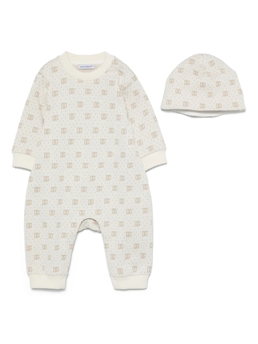 

Ромпер вязки интарсия Dolce & Gabbana Kids, белый