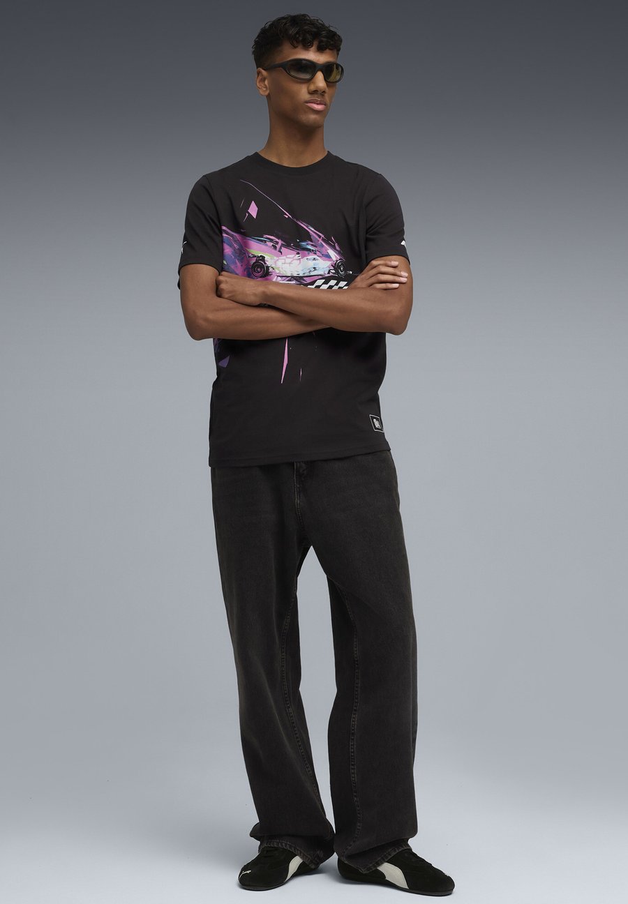 

Футболка Puma Print T-shirt, Black, Черный, Футболка Puma Print T-shirt, Black