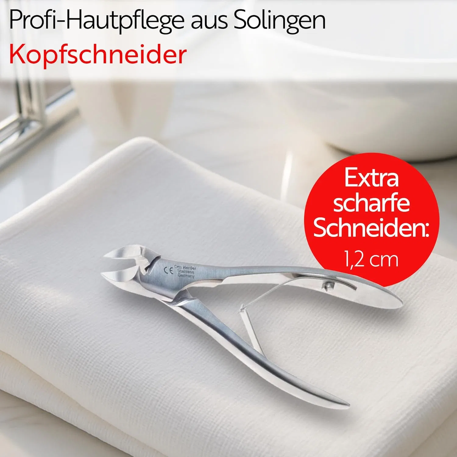 Кусачки для ногтей Otto Herder Soft Grip System 12 см Otto Herder Manicure — фото 2