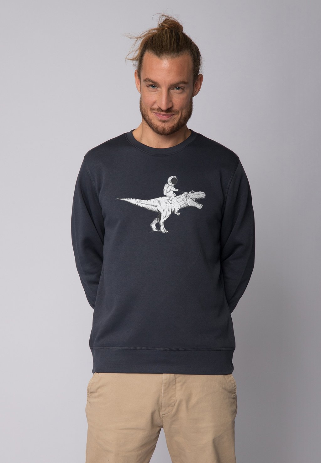 

Толстовка ASTRONAUT ON T-REX watapparel, антрацит
