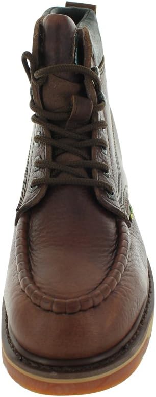 Ботинки Cactus Men’s 627MS с 15 см верхом, стальным носком, мокасиновой моделью, высокой гибкостью, подошвой из полиуретана и резины с двухслойной конструкцией, стальной носок Cactus Work Boots, темно-коричневый — фото 3