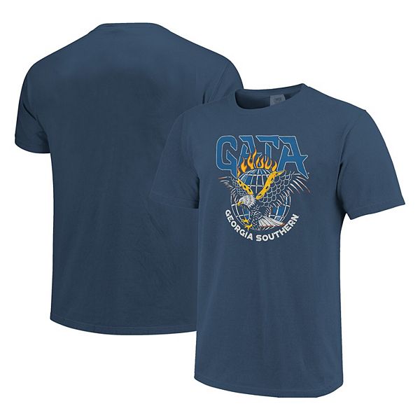 

Мужская футболка Georgia Southern Eagles Hyperlocal Comfort Colors в темно-синем цвете Image One