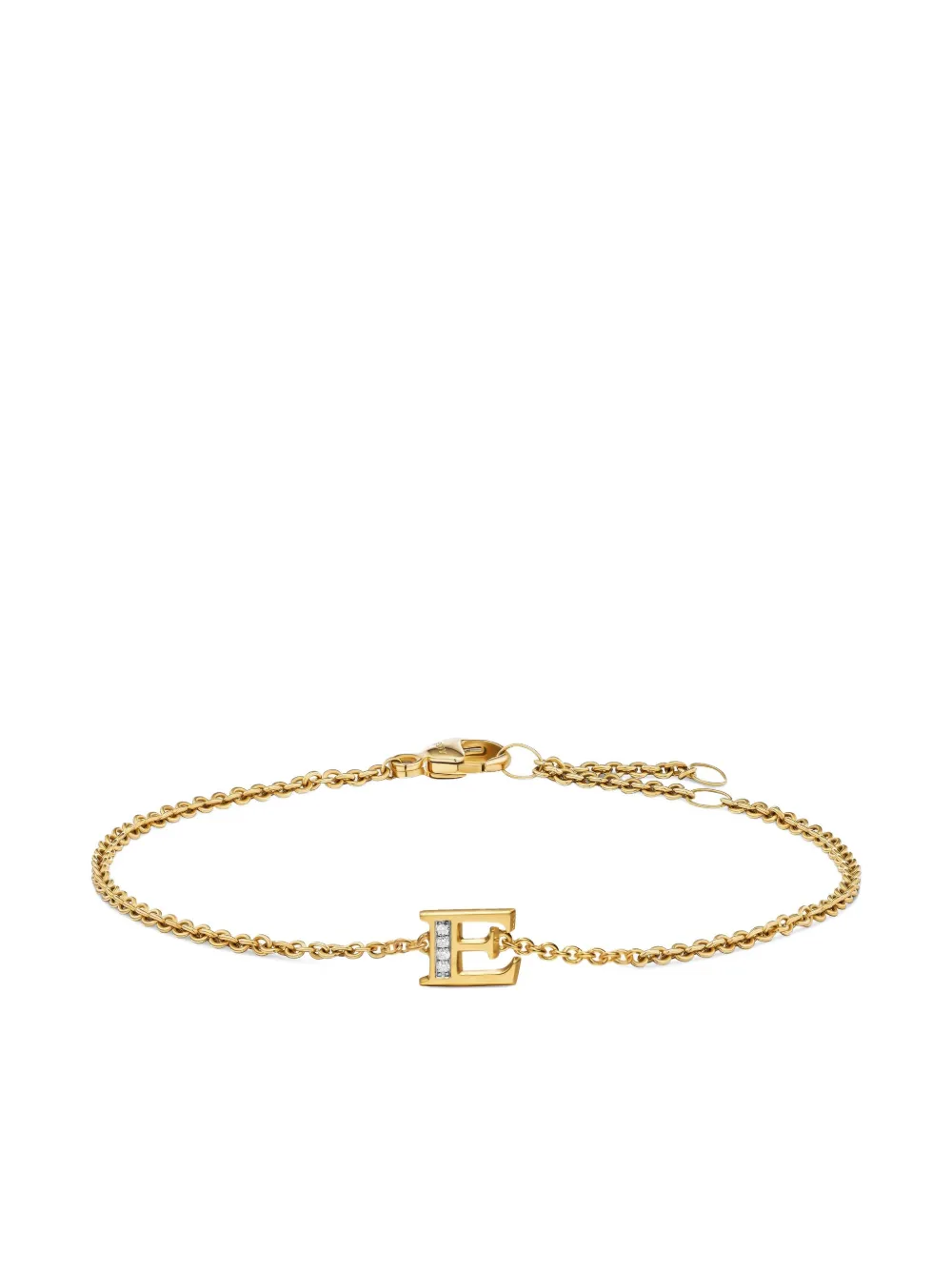 

Браслет Petite Pav Initial из желтого золота с бриллиантами David Yurman, золотой