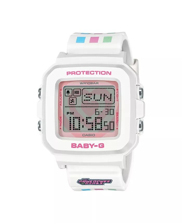 

Женские часы G-Shock Collab из белой смолы, 42,8 мм, BGD10KPP-7, белый