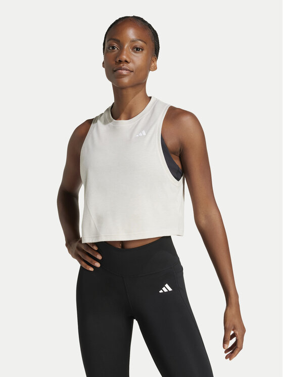 

Техническая футболка стандартный крой Train Essentials Boxy Workout JC9557 Adidas, бежевый