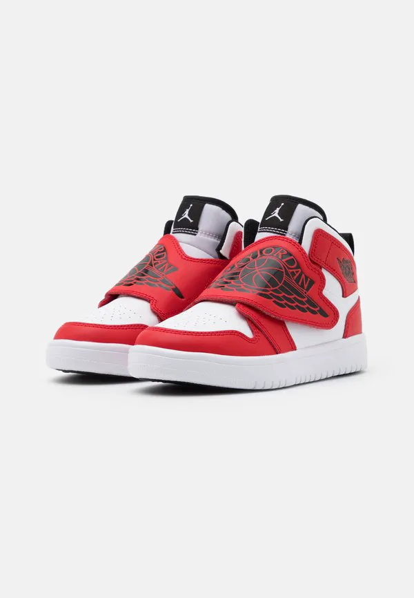 Кроссовки sky jordan 1 hightop Jordan, White/Black/University Red — фото 2