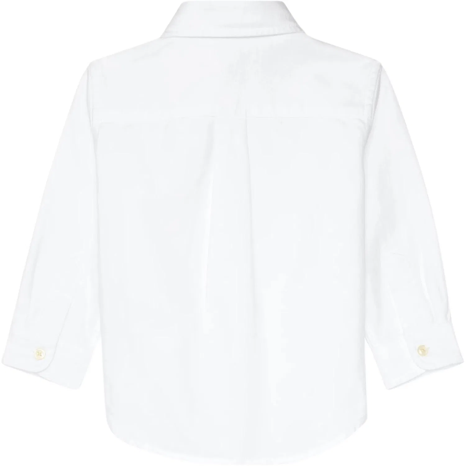 Детская рубашка с животным принтом Polo Ralph Lauren белая — фото 2