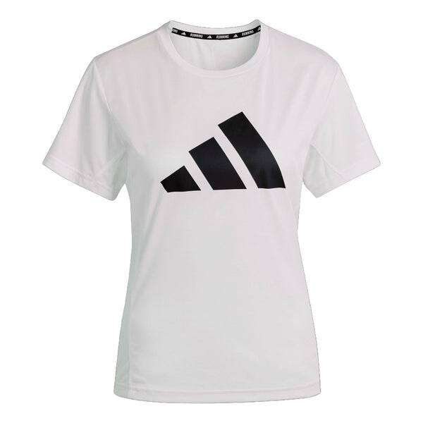 

Футболка run it t-shirt asia sizing 'white' Adidas, белый