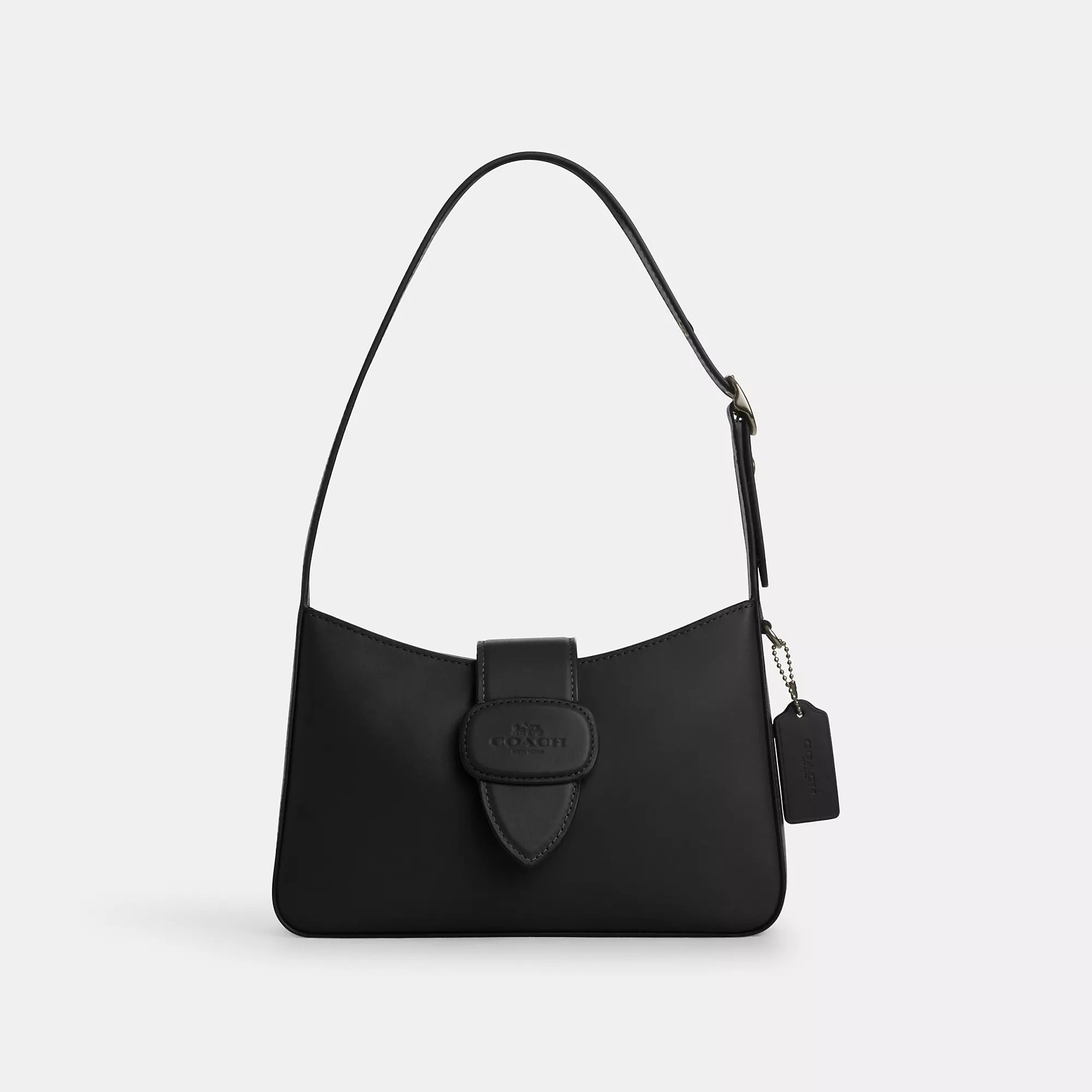 

Сумка через плечо Coach Outlet Eliza с застежкой-молнией, бронзовый/черный
