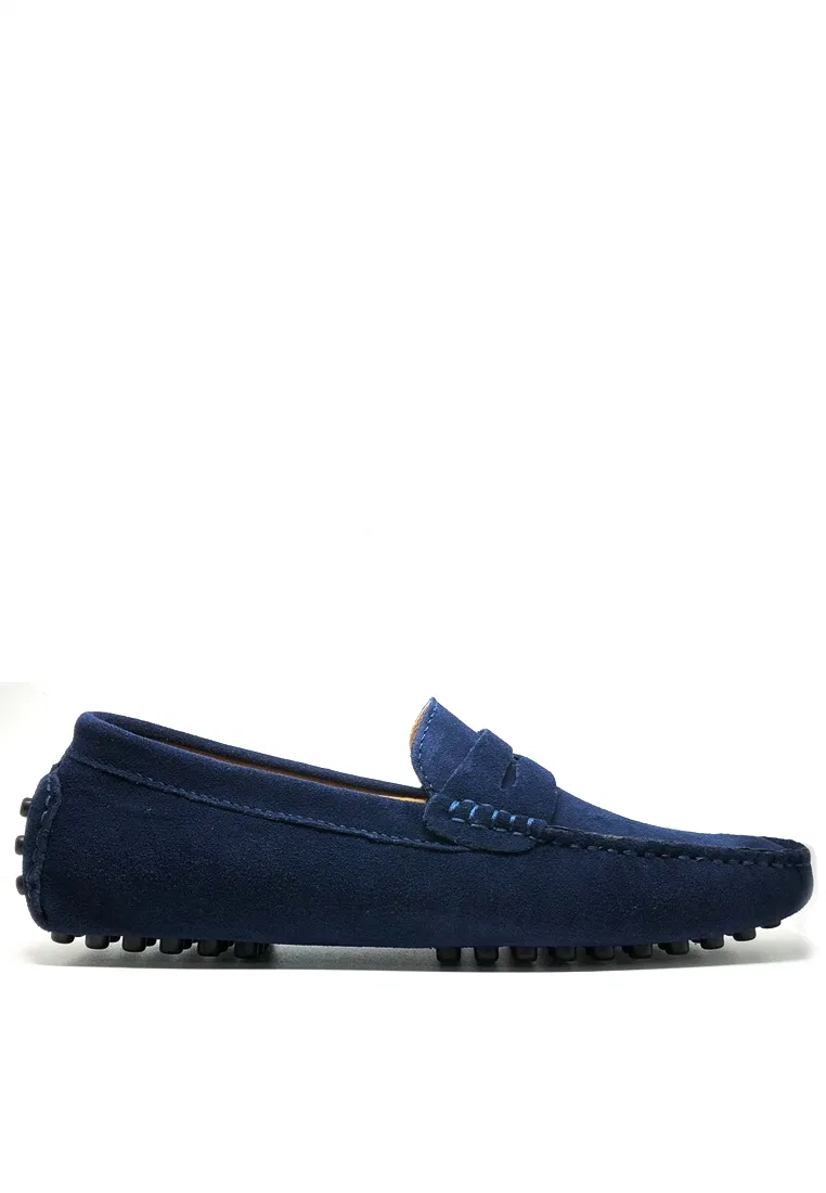 Туфли лоферы замшевые MC024 Twenty Eight Shoes, синий