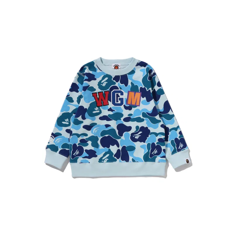 Детский свитшот A Bathing Ape синий