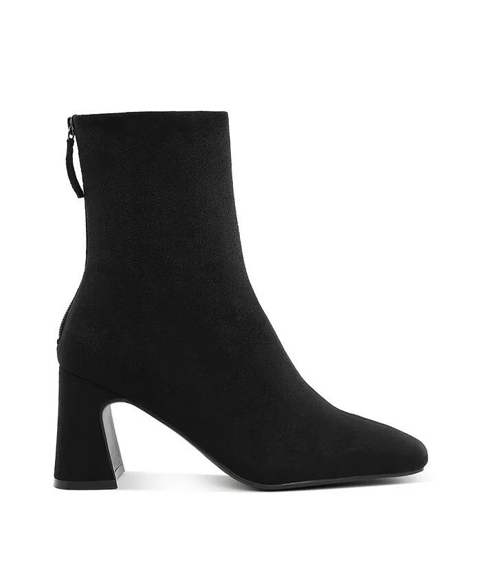 Ботильоны Dimri Square Toe из микрофибры London Rag, черный