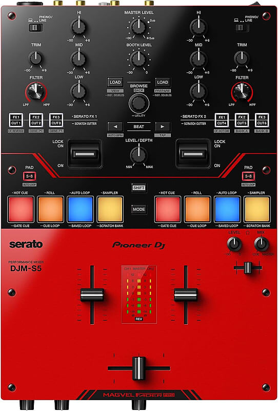 

Микшер Pioneer DJM-S5 2-Channel Serato Digital Mixer