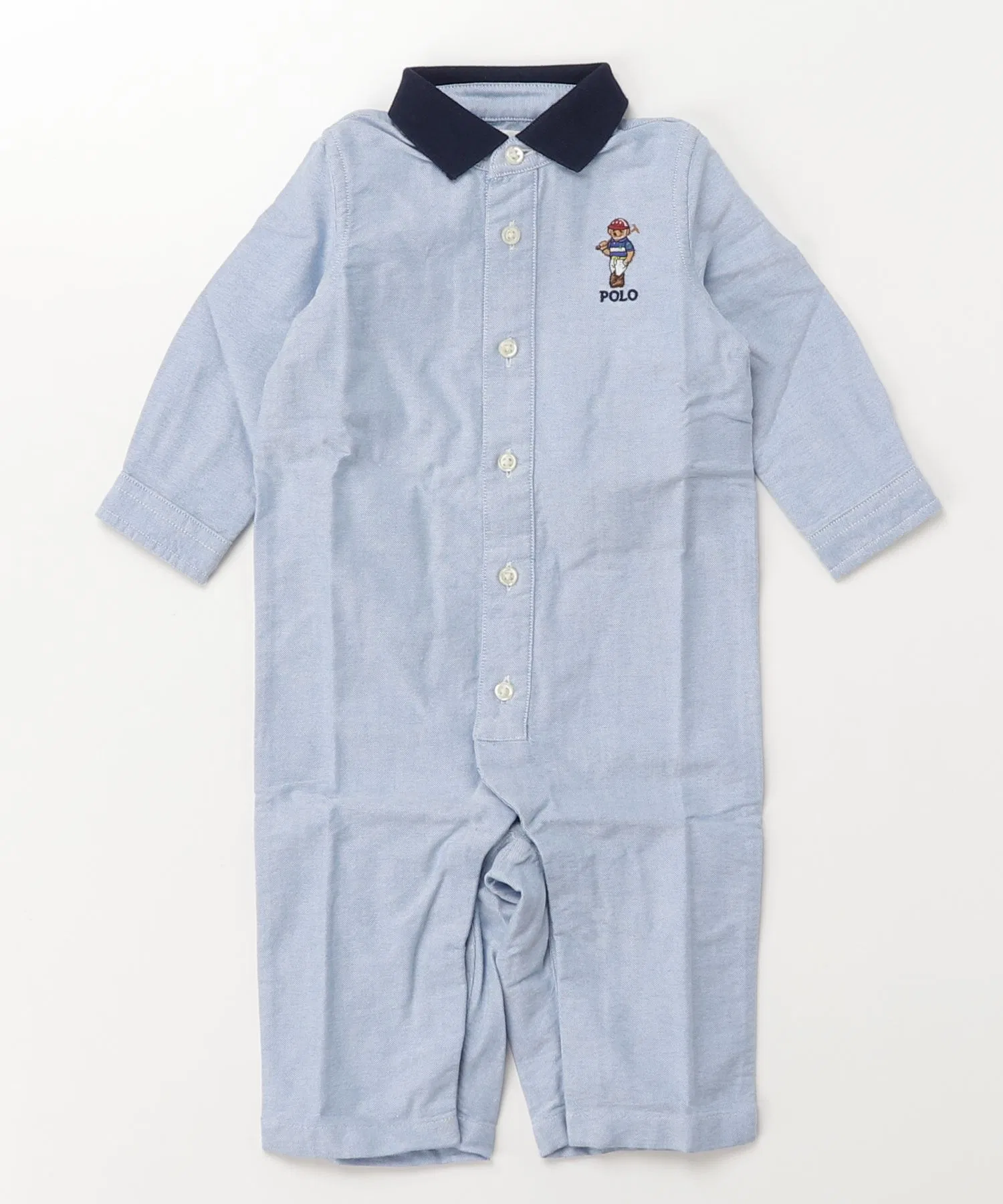 Хлопковый комбинезон Polo Bear из оксфордской ткани — фото 4