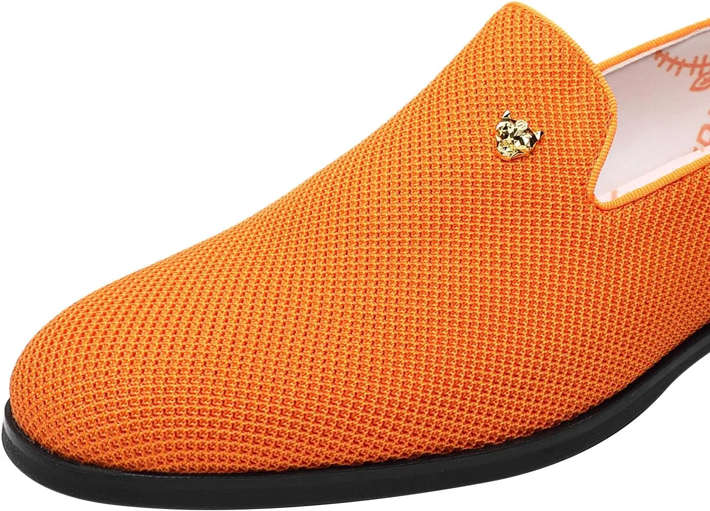 Туфли Herren-Slipper, Slipper, Smoking, Anzugschuhe FOEVTRUE, Orange Evening Red In Zigzag Pattern, Sunset Chevron — фото 3