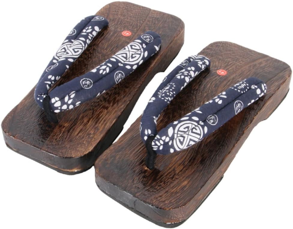 

Японские мужские деревянные сабо гета, сандалии с принтом, шлепанцы, мягкие тапочки, традиционная японская обувь Lexamen, Style D