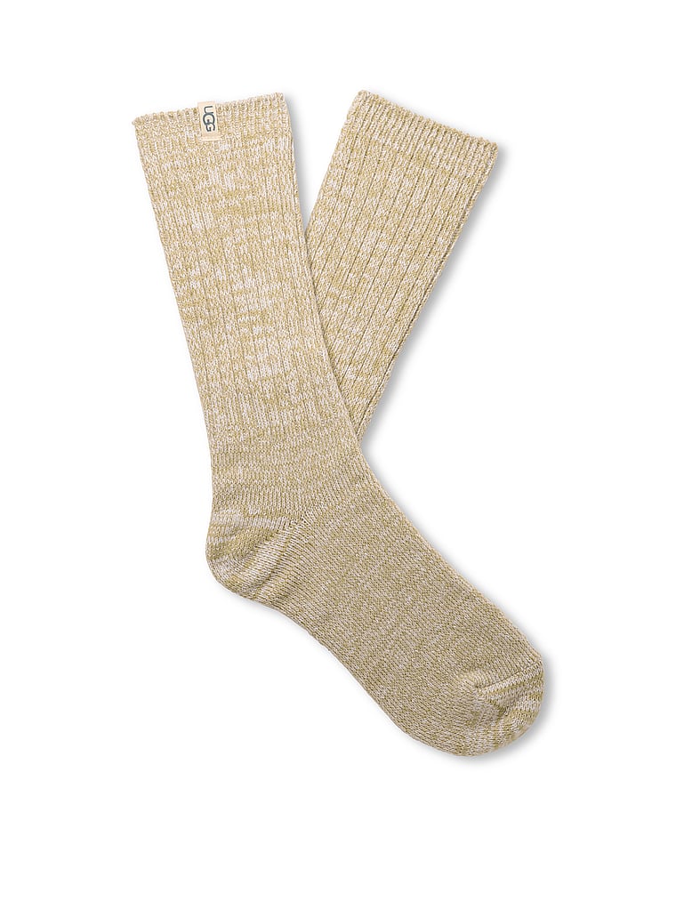 

Носки свободного кроя из рубчатой вязки Ugg, muted brass