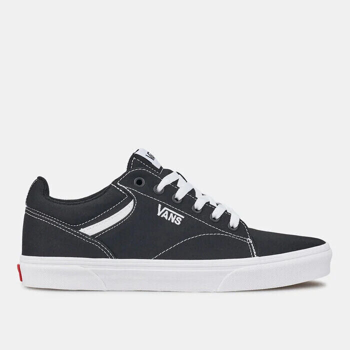 Мужские кроссовки Vans Seldan черно-белые текстильные для скейтбординга — фото 2