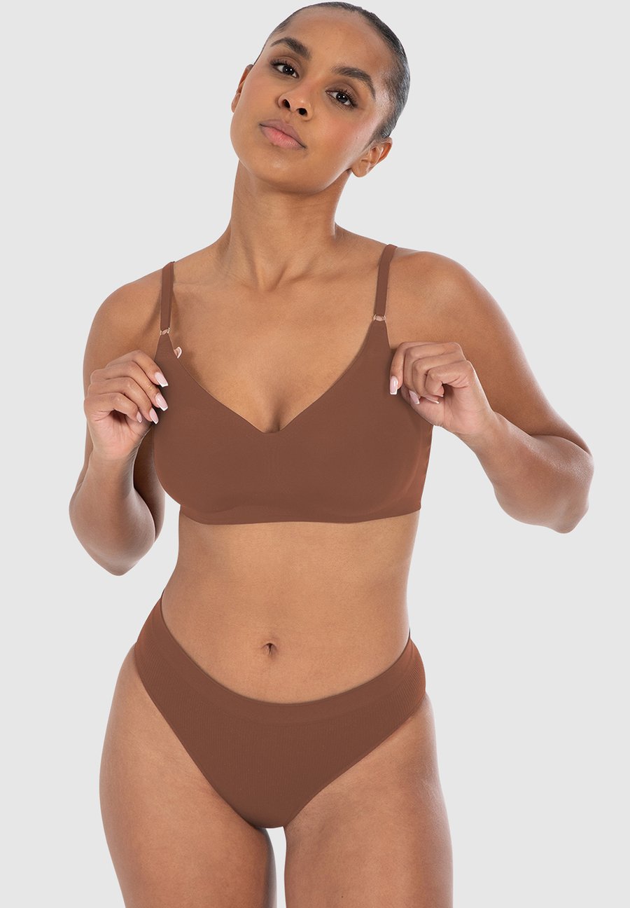 

Бюстгальтер Smilodox SPORT-BH MIT LEICHTER STUETZKRAFT NYSA, Braun/Brown