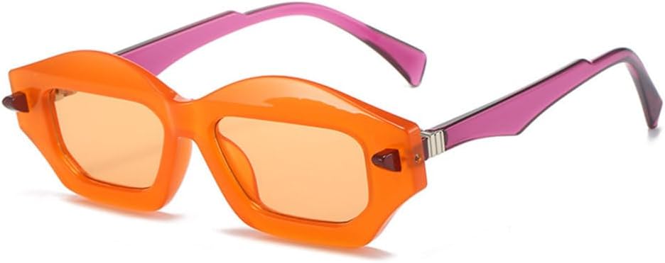 

Солнцезащитные очки MUTYNE Polygon Cat Eye для женщин, уникальный дизайн с заклепками, солнцезащитные очки UV400, модные градиентные солнцезащитные очки для мужчин в стиле ретро, Orange