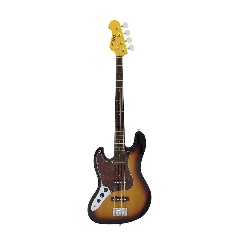 

Басс гитара CNZ Audio JB Left Handed Electric Bass Guitar - Maple Neck, Red Tortoise Pickguard, Sunburst