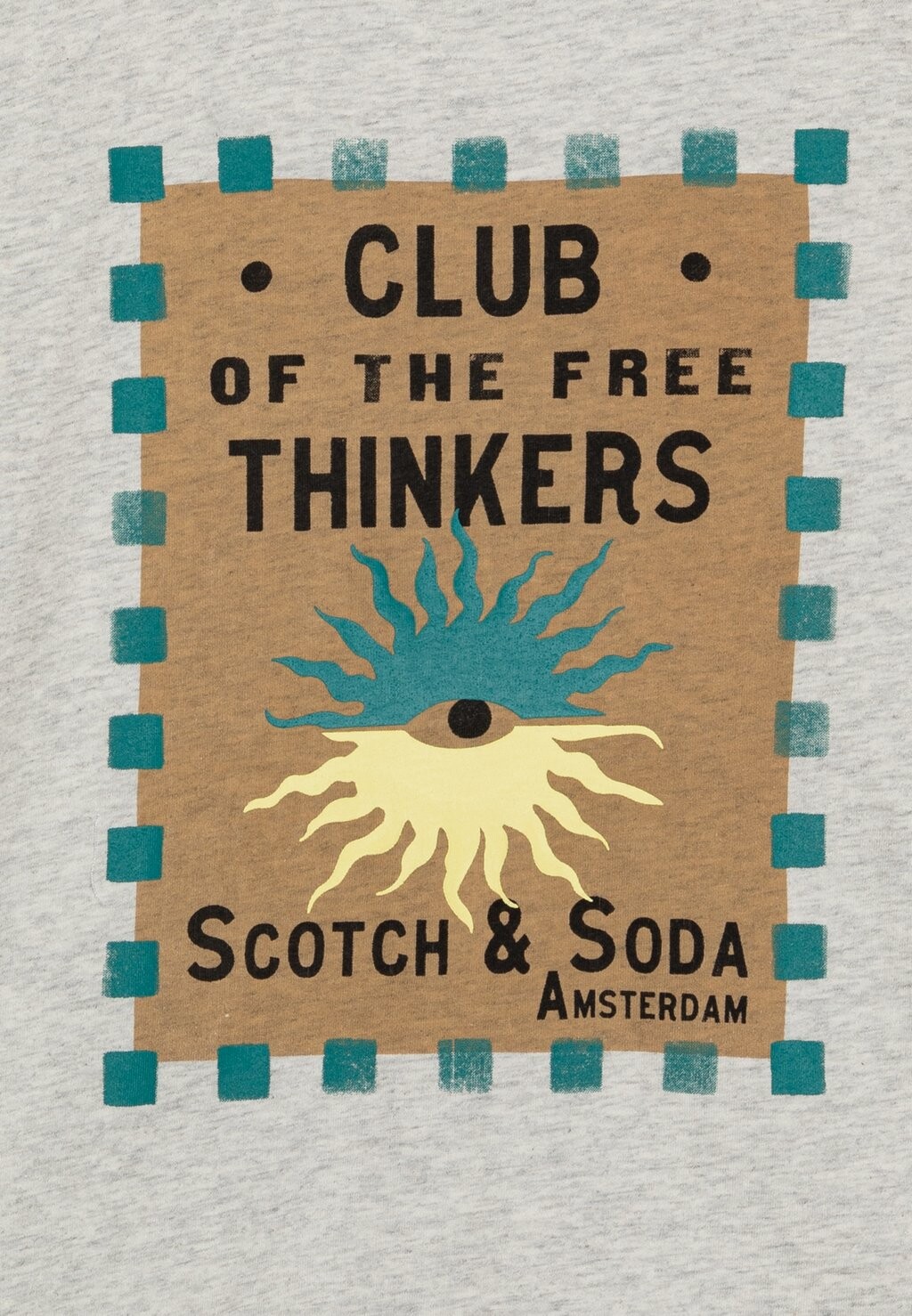 

Футболка REGULAR FIT ARTWORK Scotch & Soda, светло-серый