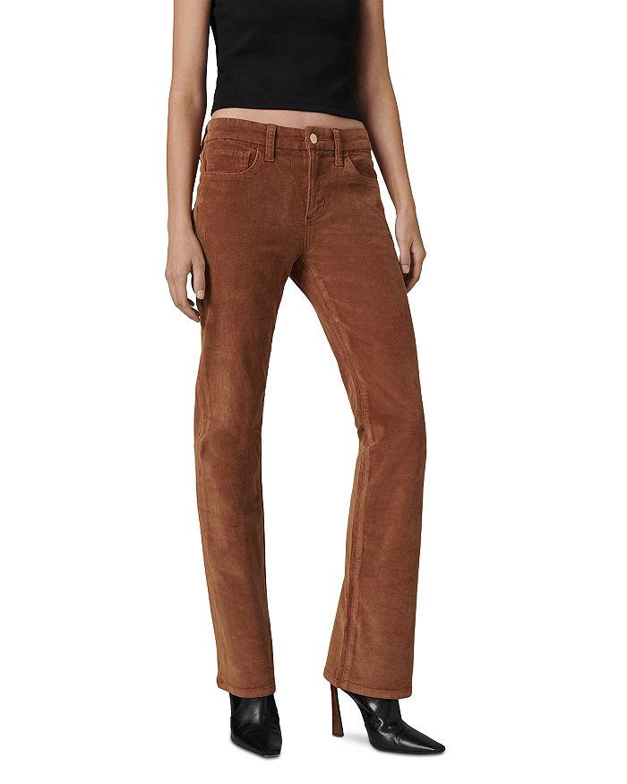 

Джинсы Provocateur Petites средней посадки Bootcut Corduroy в Кембридже Joe's Jeans, коричневый