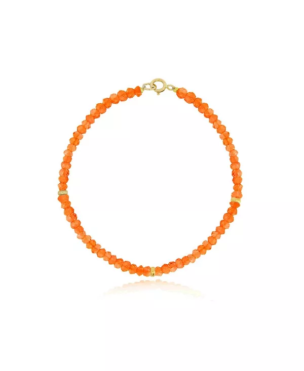 

Браслет из сердолика, золото 14 карат The Lovery, carnelian