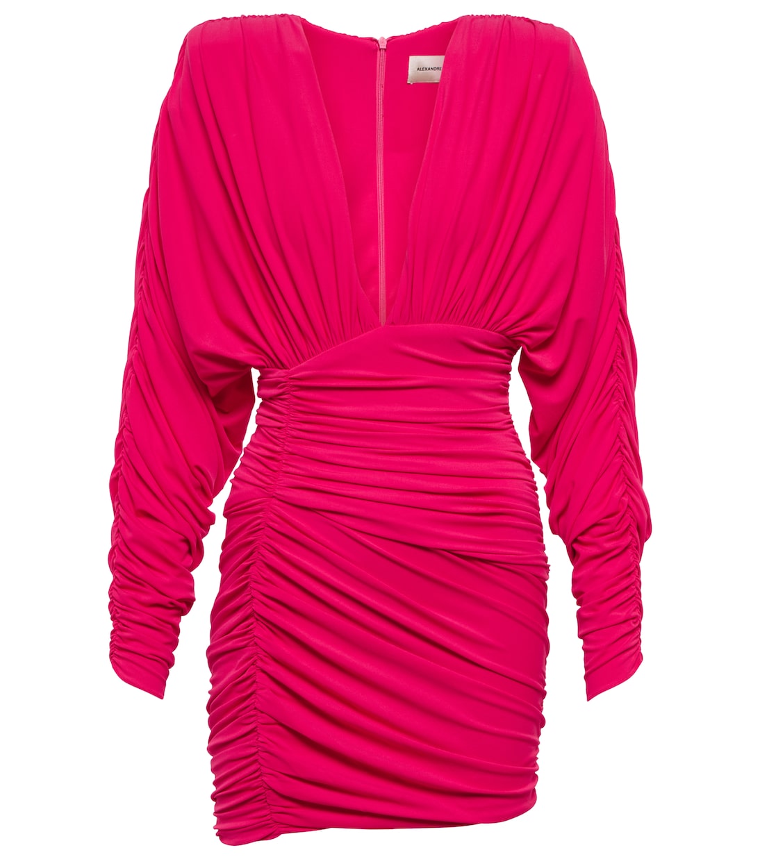 

Мини-платье с рюшами Alexandre Vauthier, Neon Pink
