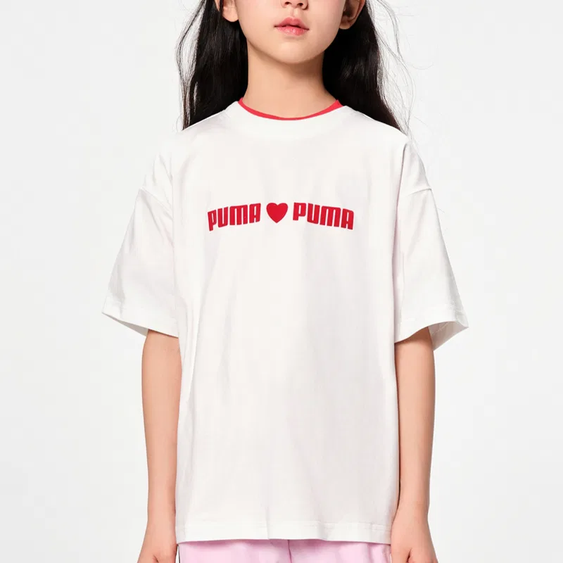 Футболка Sportstyle Raw White Kids' PUMA, Raw White 10101 — фото 3