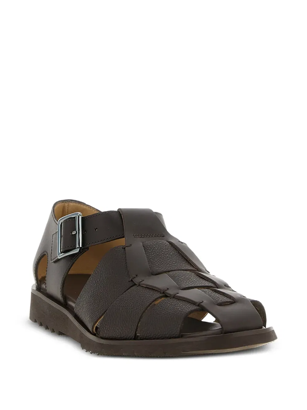 Сандалии Pacific из кованой кожи Paraboot, коричневый — фото 2