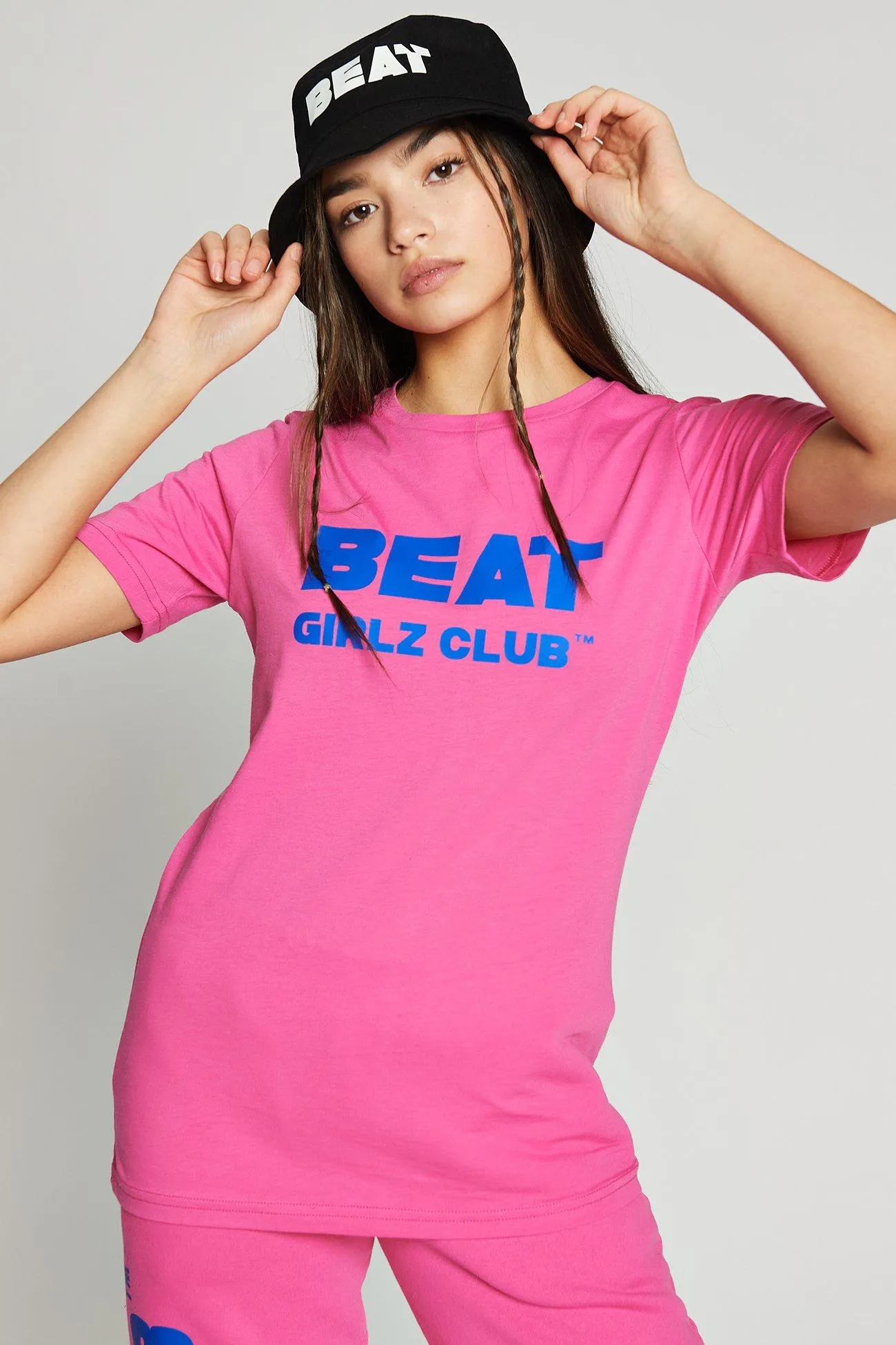 

Хлопковая футболка с логотипом Salto Beat Girlz Club, розовый
