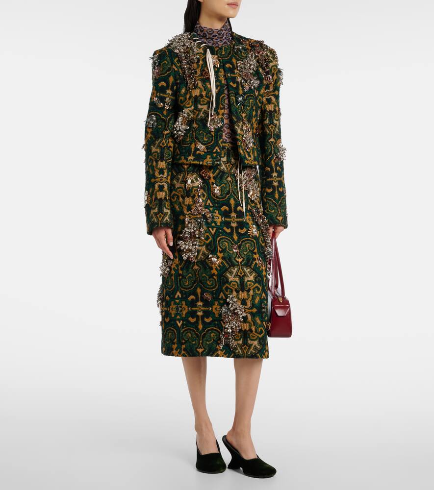 Юбка-карандаш с декоративными элементами Dries Van Noten, Bottle — фото 2