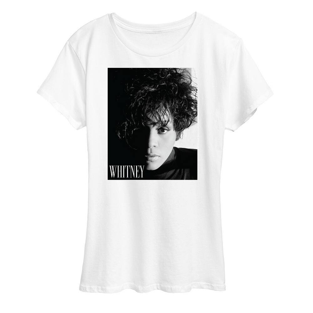 

Женская футболка с рисунком Whitney Houston Box Licensed Character, белый