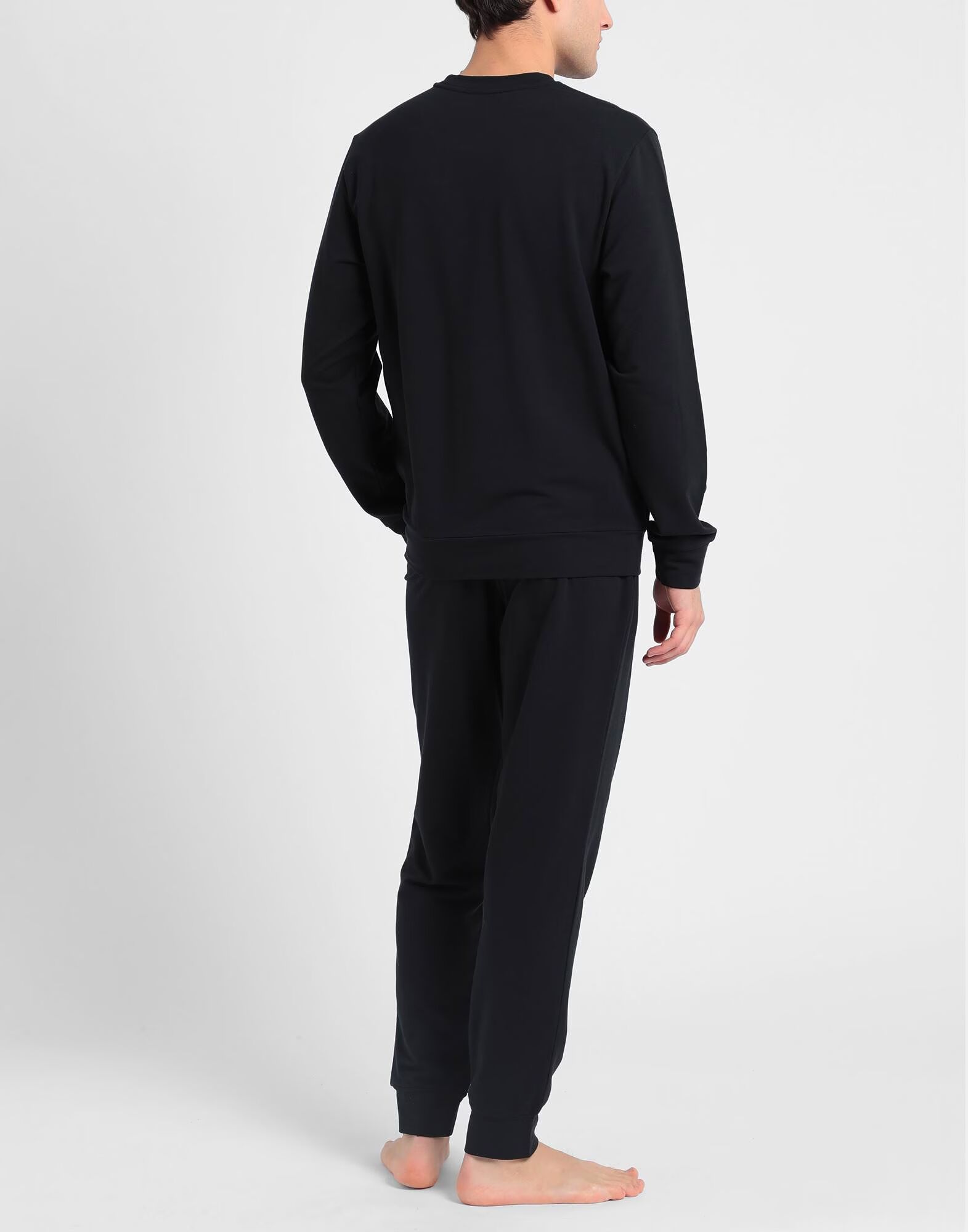 Одежда для сна, футболка с длинным рукавом Emporio Armani, черный — фото 3