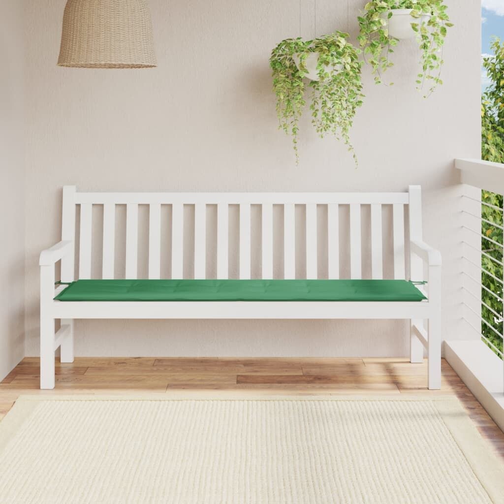 

Подушка для садовой скамейки Ankonbej зеленая 180x50x3 см, ткань Оксфорд, зеленый