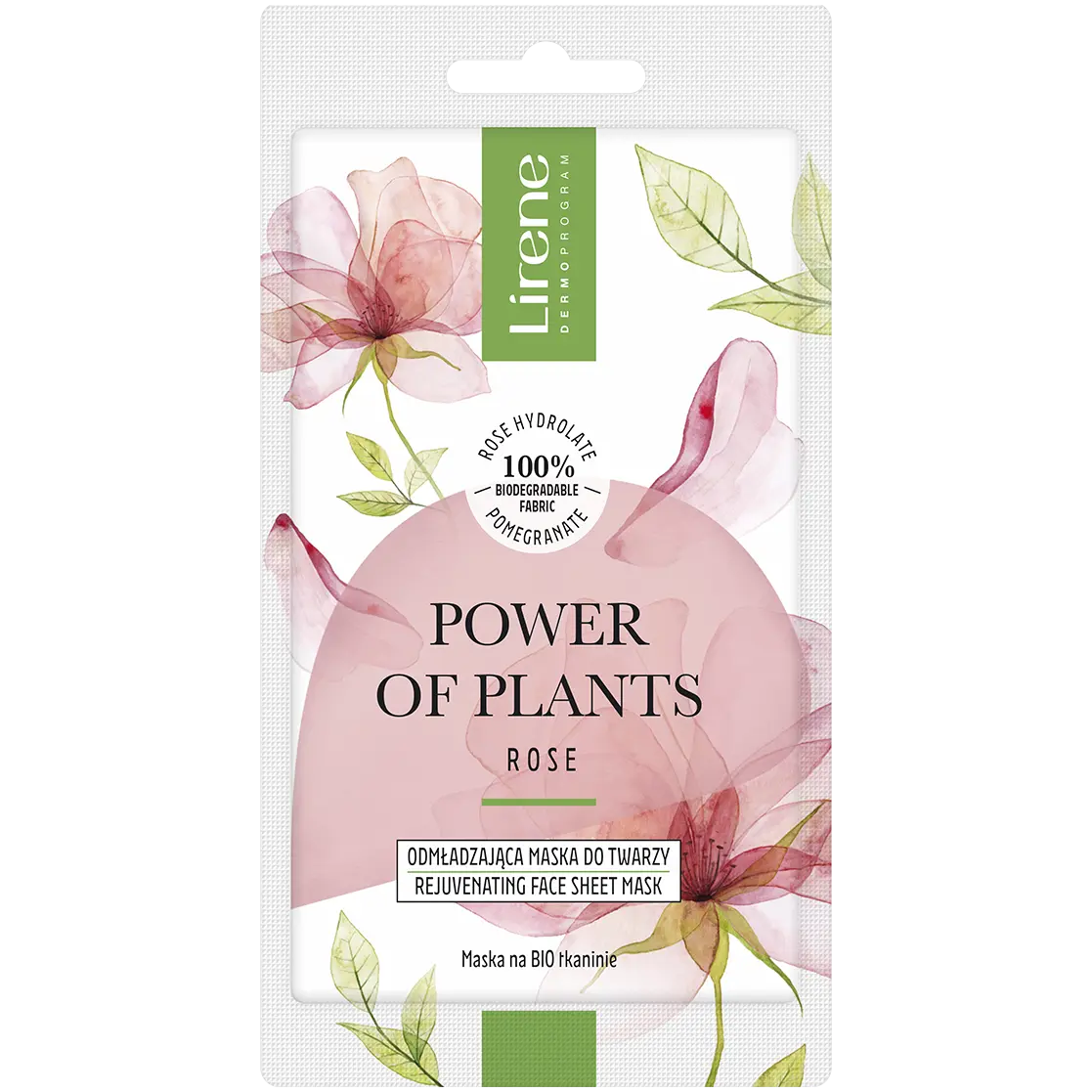 

Омолаживающая маска для лица Lirene Power Of Plants, 17 мл