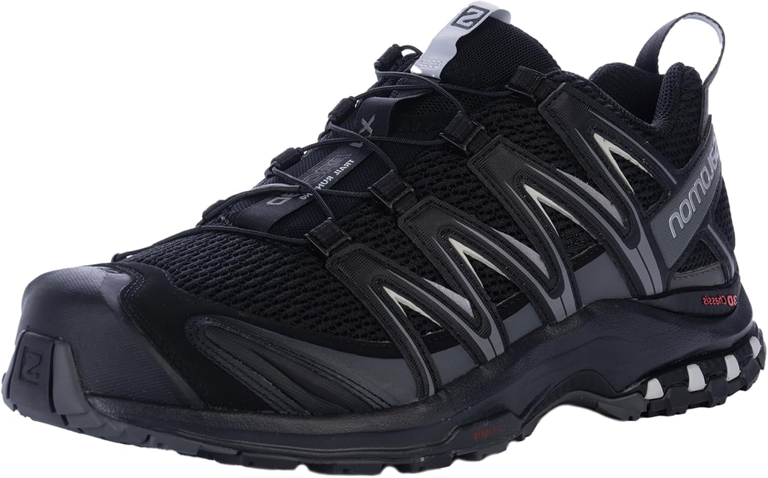 Salomon мужские трейловые кроссовки XA PRO 3D - Black/Magnet/Quiet Shade - 12 — фото 2